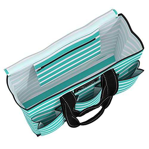 Work Tote Bag for Women with 6 Exterior Pockets D156