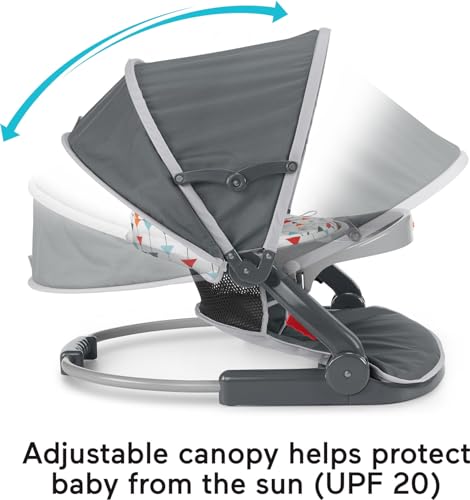 Travel Baby Chair with Snack Tray and Canopy for Outdoor Use X7563