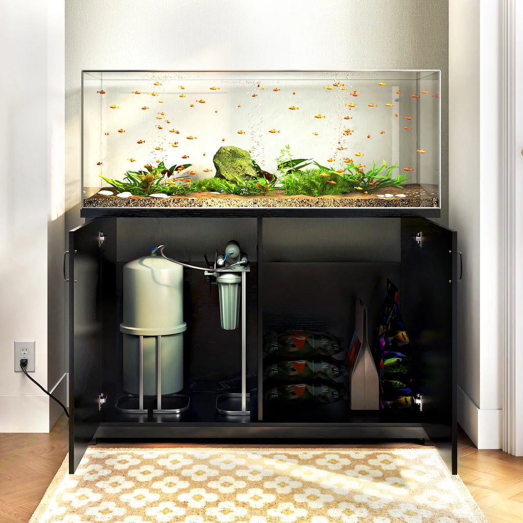 55-75 Gallon Aquarium Stand with Cabinet and Charging Station G9277