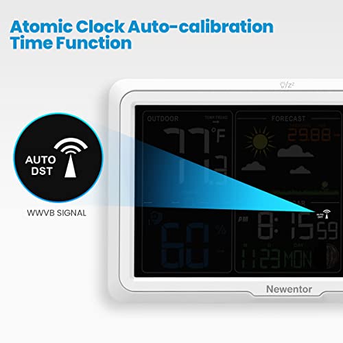 Wireless Indoor Outdoor Weather Station with Thermometer, Humidity Gauge, Forecast and Barometer N556887