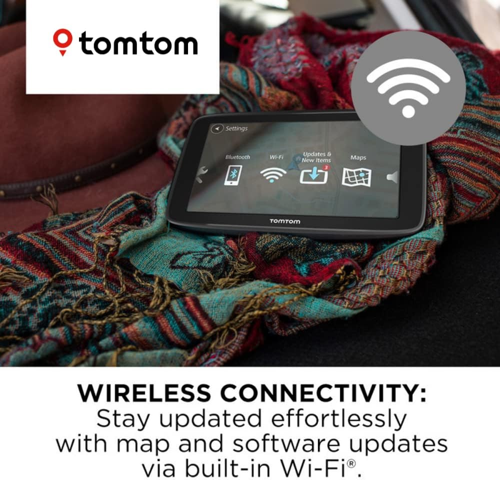 GPS Navigation Device with Wi-Fi Updates and Real-Time Traffic Y8562