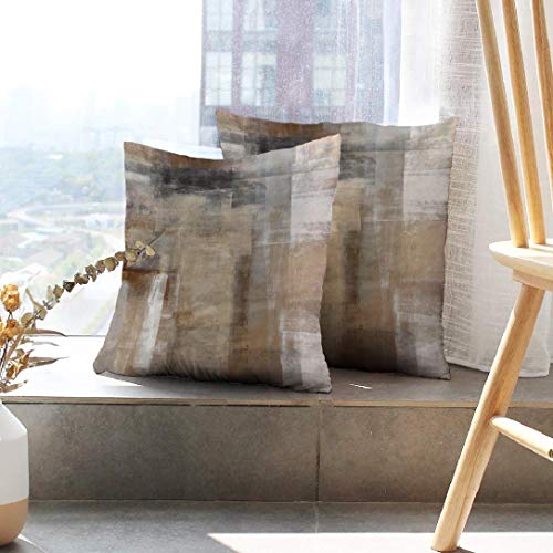 Decorative Pillow Covers for Couch, Two Sides Printed, Zippered Cushion, 12 x 20, Set of 2 U6814