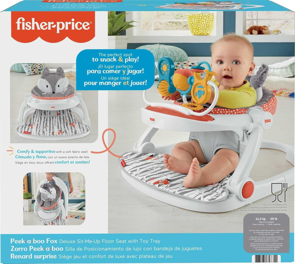 Portable Baby Chair Floor Seat with Snack Tray and Toy Bar L617