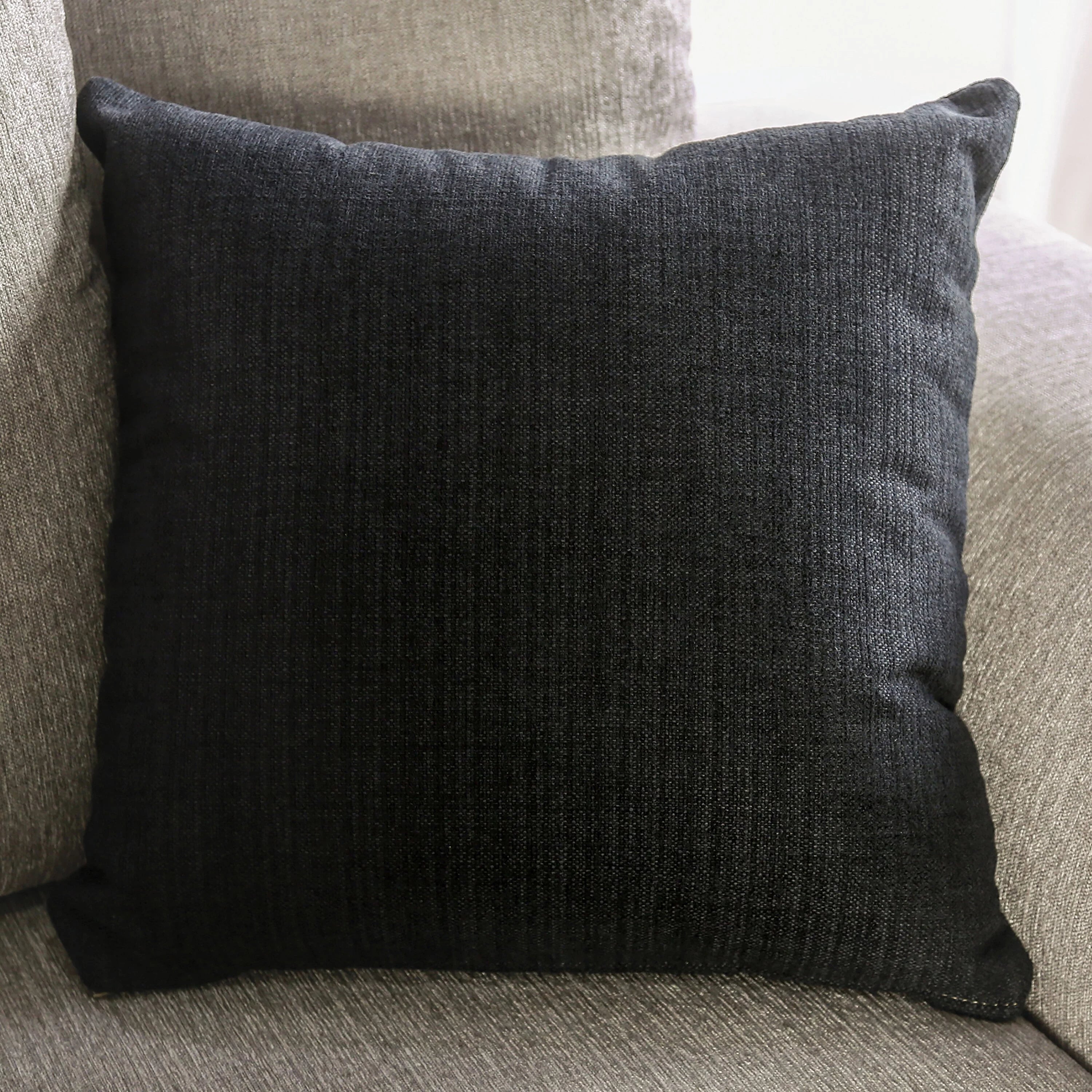 Transitional Light Taupe Fabric Upholstered Sofa with Flared Arms K372