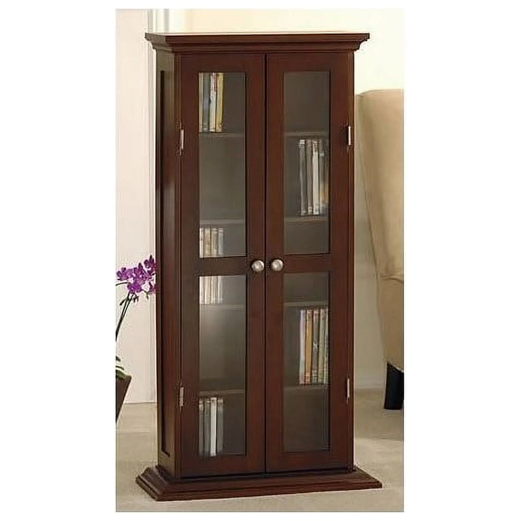 CD DVD Media Storage Cabinet in Walnut K271