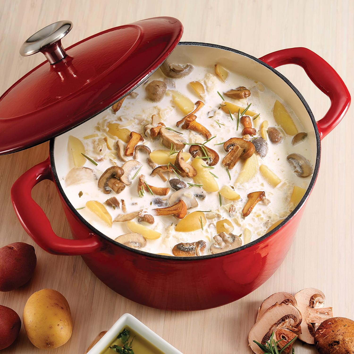 Enameled Cast Iron Dutch Oven, 3.5-Quart F39245