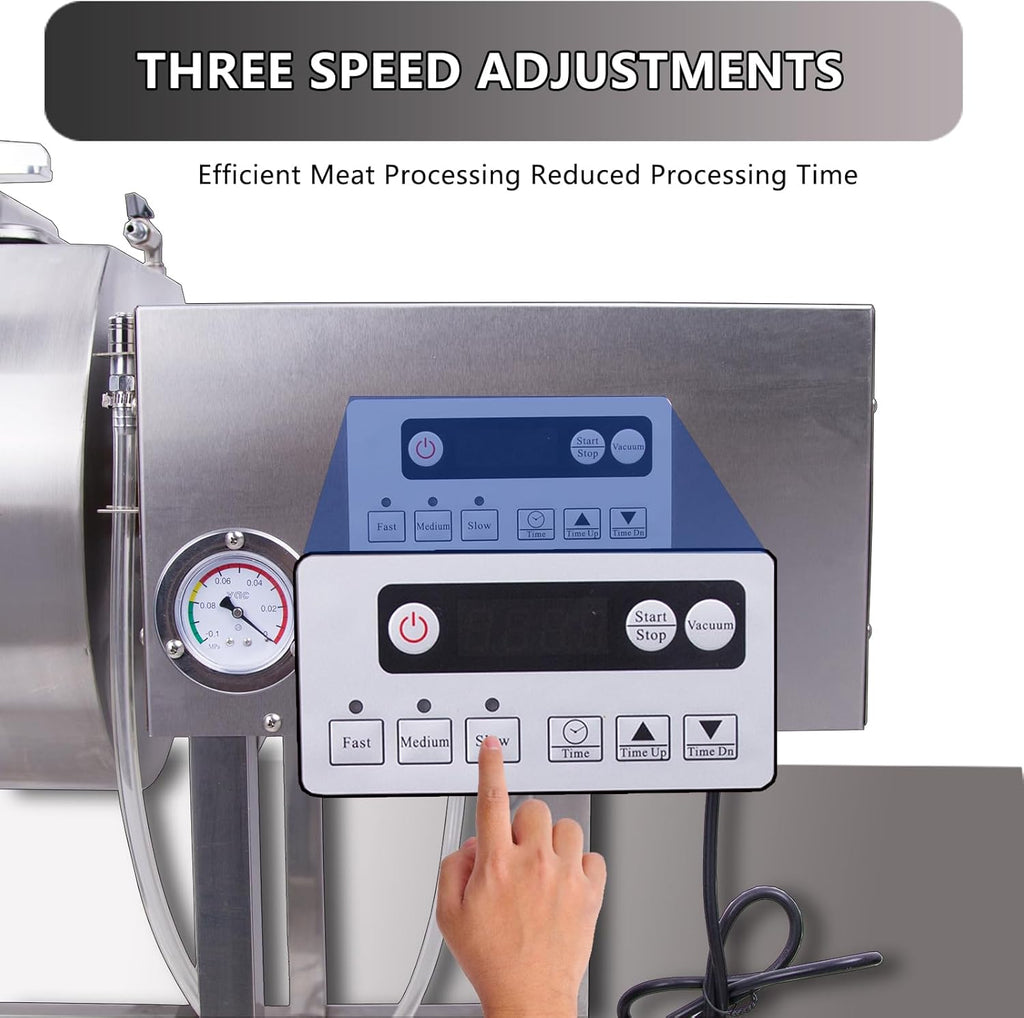Meat Tumbler 90lb Vacuum Curing Machine for Jerky, Sausage & Bacon R16103