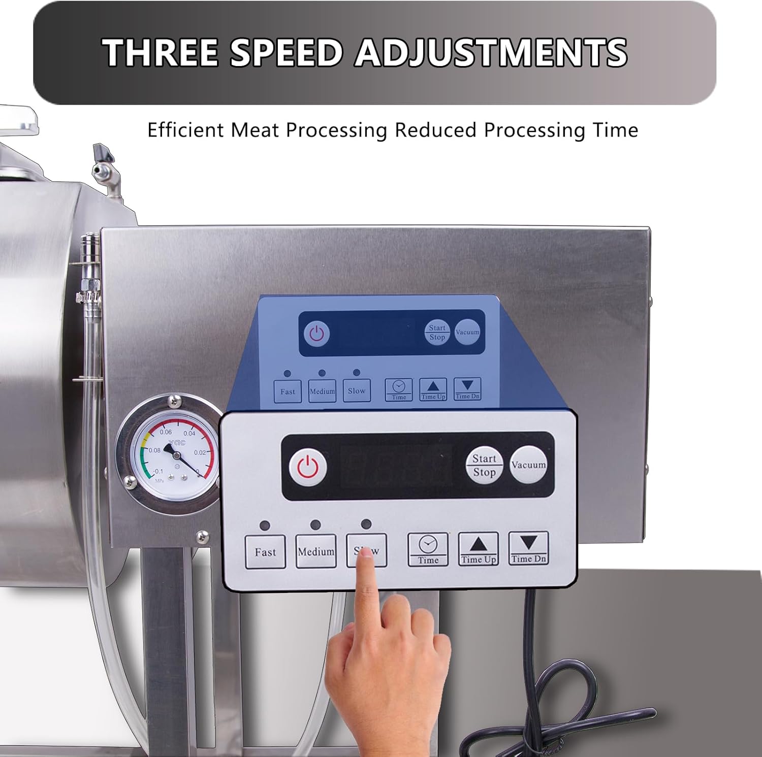 Meat Tumbler 90lb Vacuum Curing Machine for Jerky, Sausage & Bacon R16103