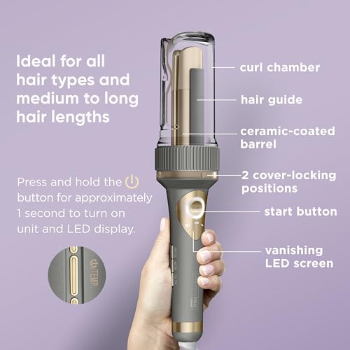 Automatic Curling Iron for Medium to Long Hair, Dual Voltage N9425