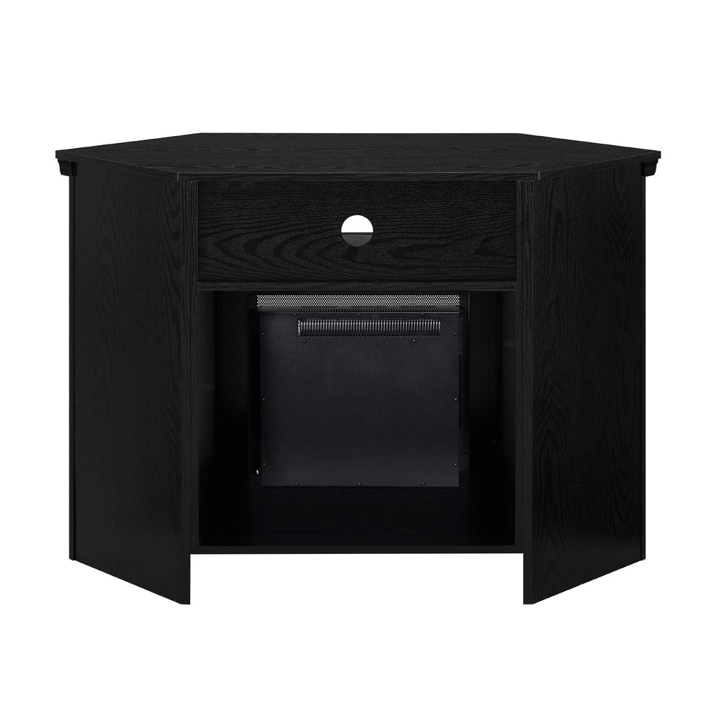Black Corner Fireplace TV Stand for TVs Up to 50" G195006