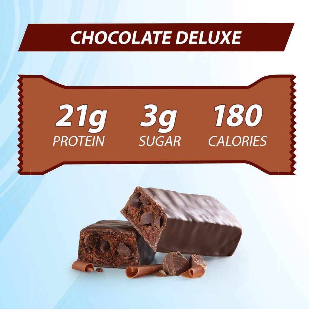 Chocolate Deluxe Protein Bars, 1.76 oz, 12 Count H3028