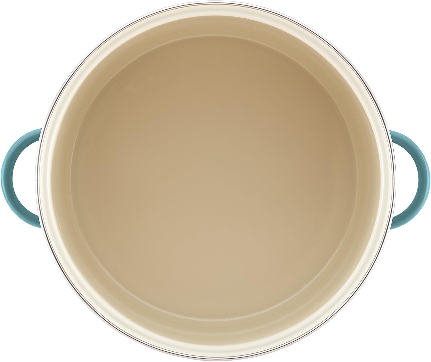 16 Quart Enamel Steel Stock Pot with Lid, Aqua Blue Z14175