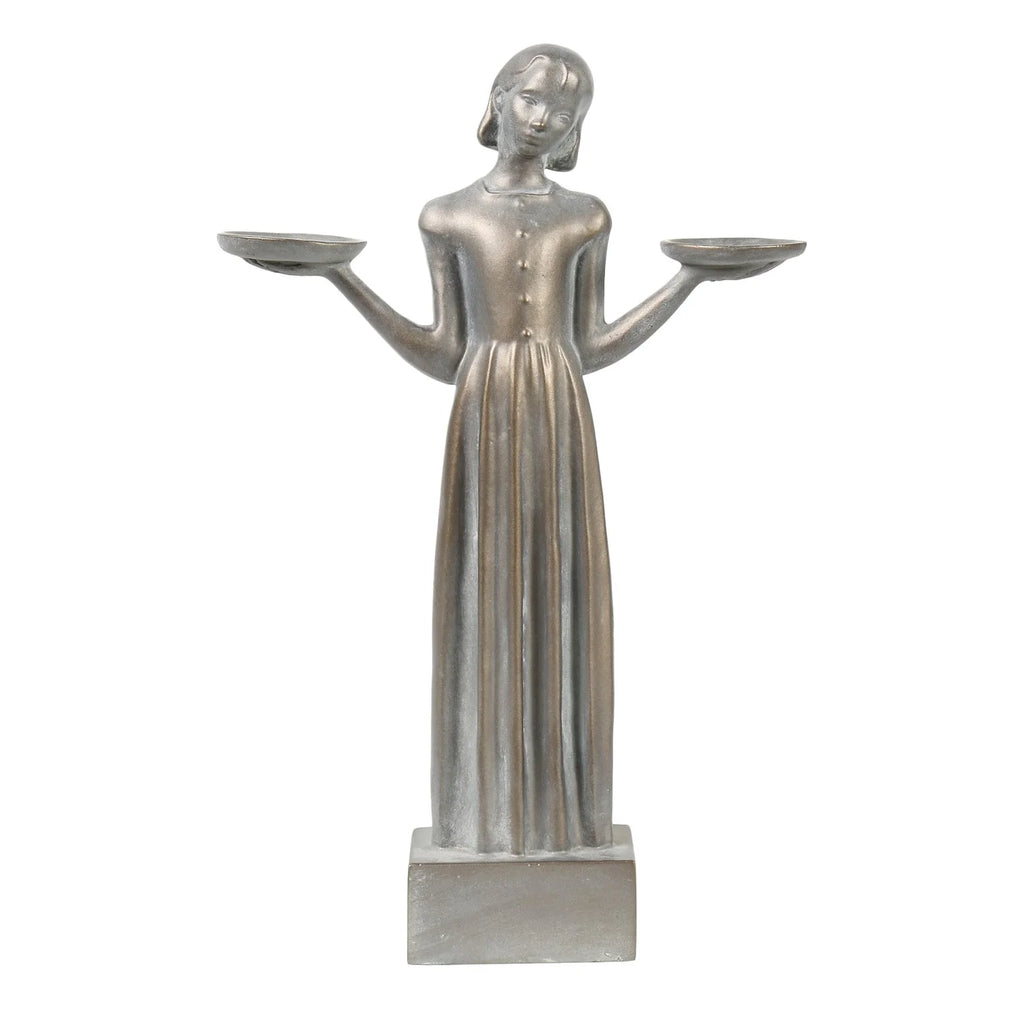 Outdoor Garden Sculpture Bird Girl Statue Large 37" S811071