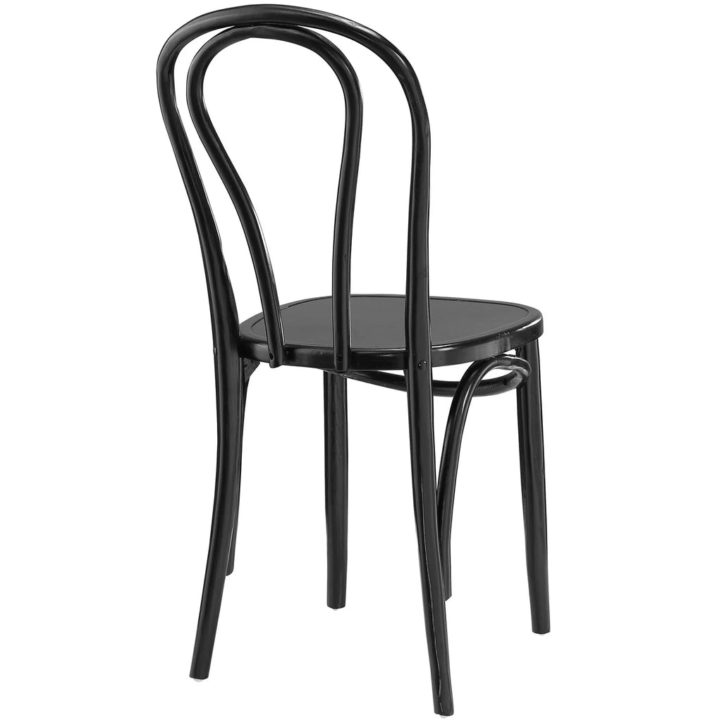 Black Wood Dining Side Chair N410716
