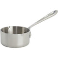 All-Clad D3 3-Ply Stainless Steel Butter Warmer 0.5 Quart Induction Oven Broiler Safe 600F Pots and Pans, Cookware, Sauce Pan Silver, 1/2-Quart