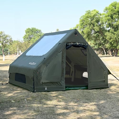 Inflatable Cabin Tent for Camping, 4-6 Person, Waterproof P12127