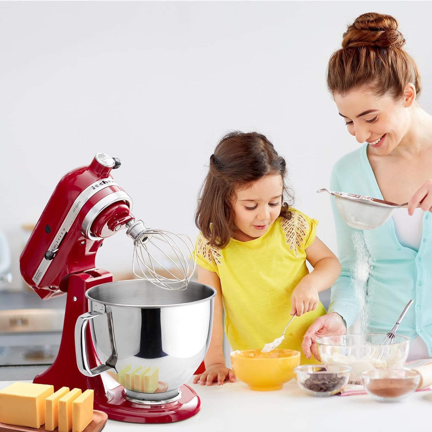 Stainless Steel Mixer Bowl 5QT for Tilt-Head Stand Mixers D678991