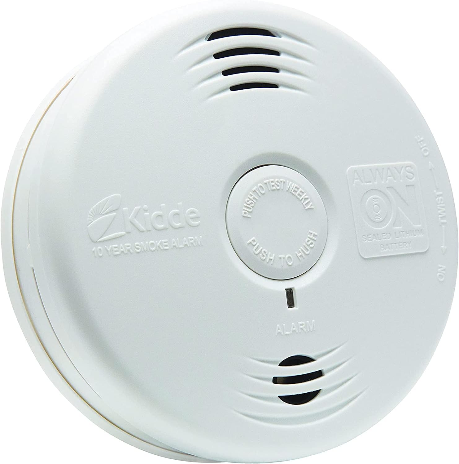 Smoke Detector, 10-Year Battery, Photoelectric Sensor D54345