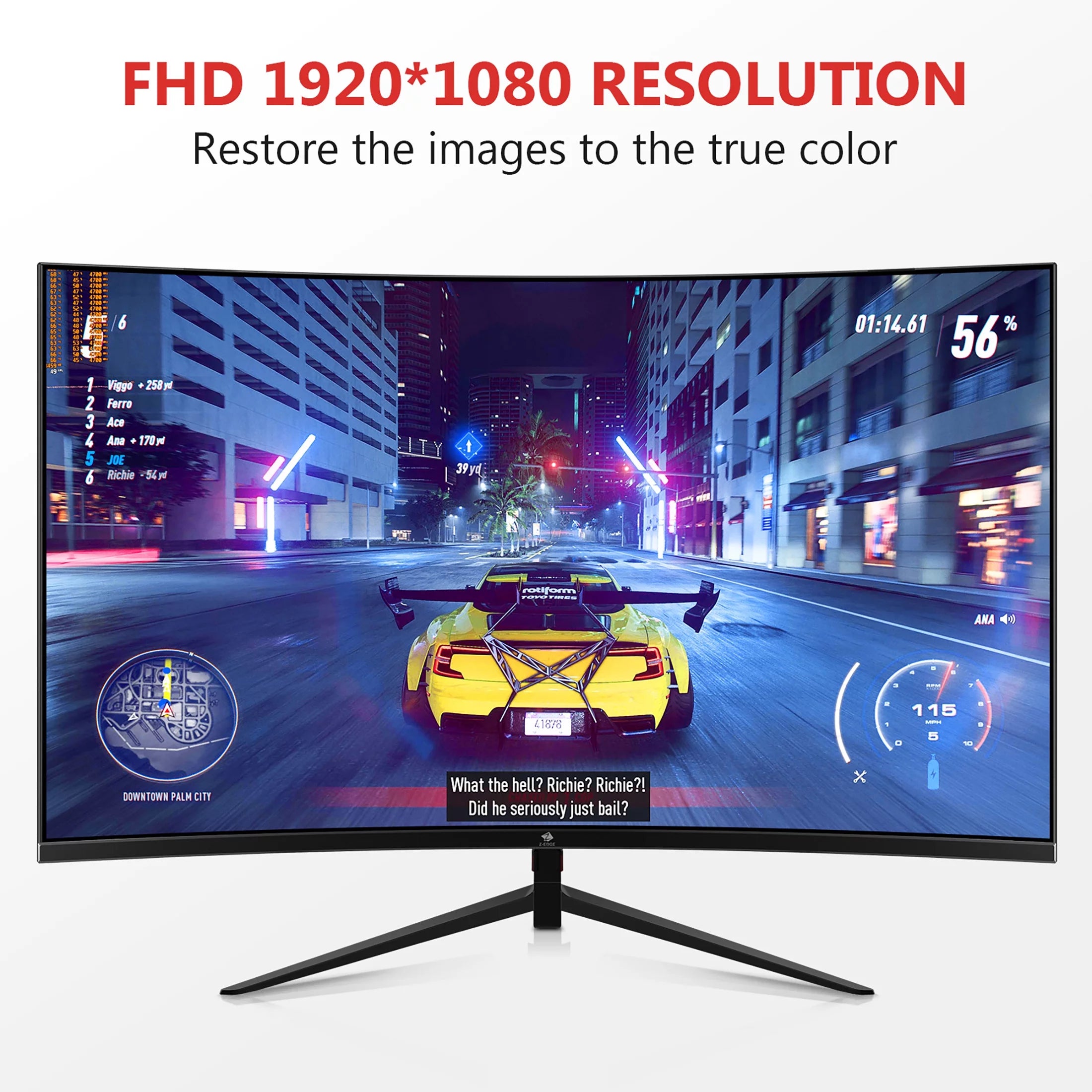 27-Inch Curved Gaming Monitor 240Hz 1ms Full HD LED HDMI DP Y5329