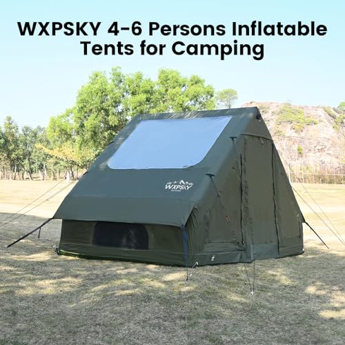 Inflatable Cabin Tent for Camping, 4-6 Person, Waterproof P12127