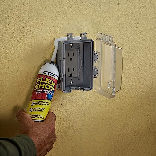 Rubber Adhesive Sealant Caulk, 8 oz, White Q256