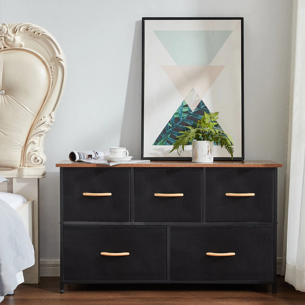5 Drawer Dresser Storage Tower for Bedroom Hallway Closets X381