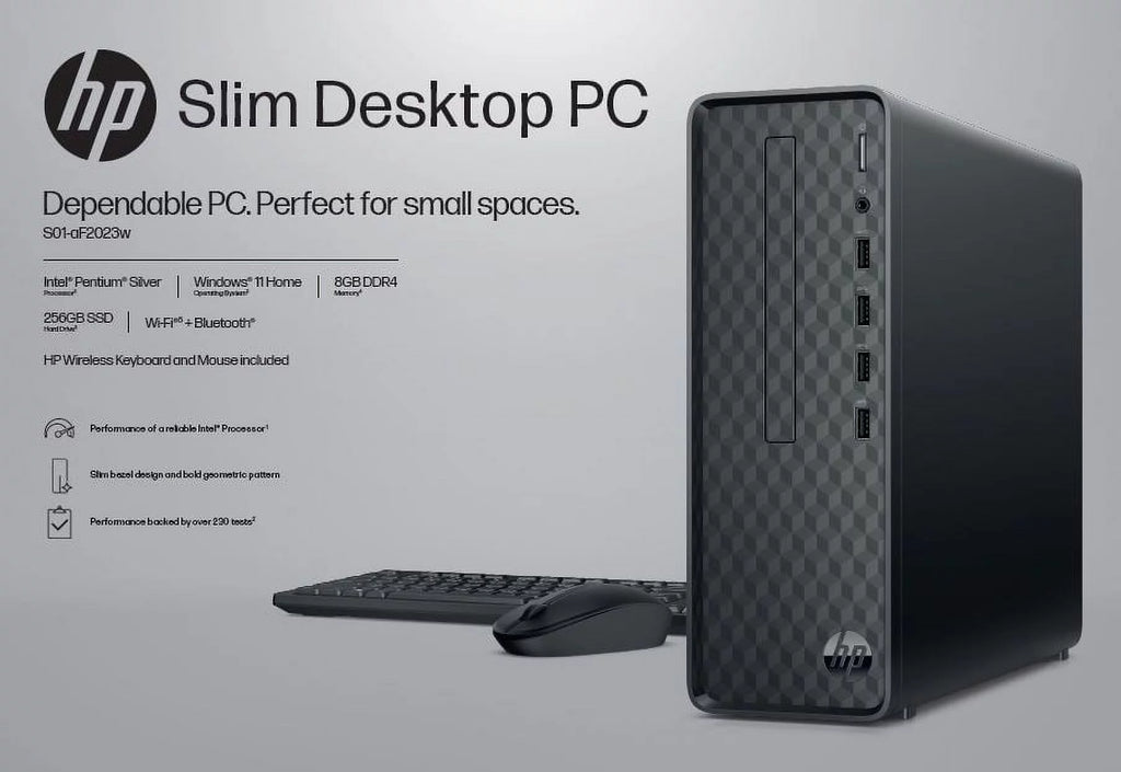 Desktop Tower PC, Intel Pentium, 8GB RAM, 256GB SSD, Windows 11 K740