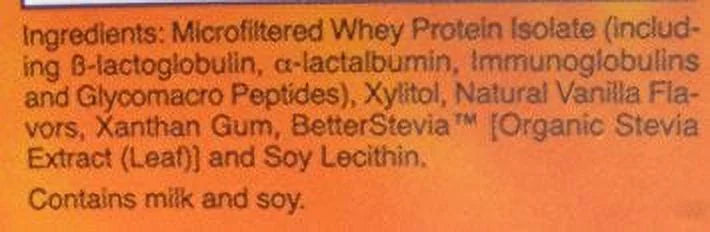 Whey Protein Isolate Powder Creamy Vanilla, 10 lbs. R205973