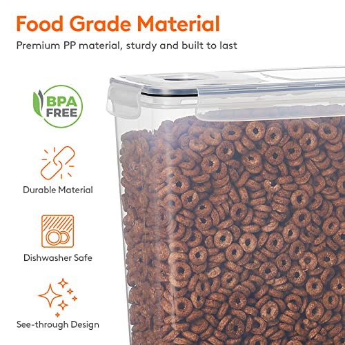 Cereal Containers with Flip-Top Lids, 4-Piece Airtight Food Storage Set P421012