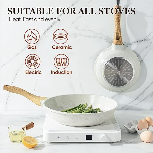 Nonstick Frying Pan Skillet with Granite Coating A6689