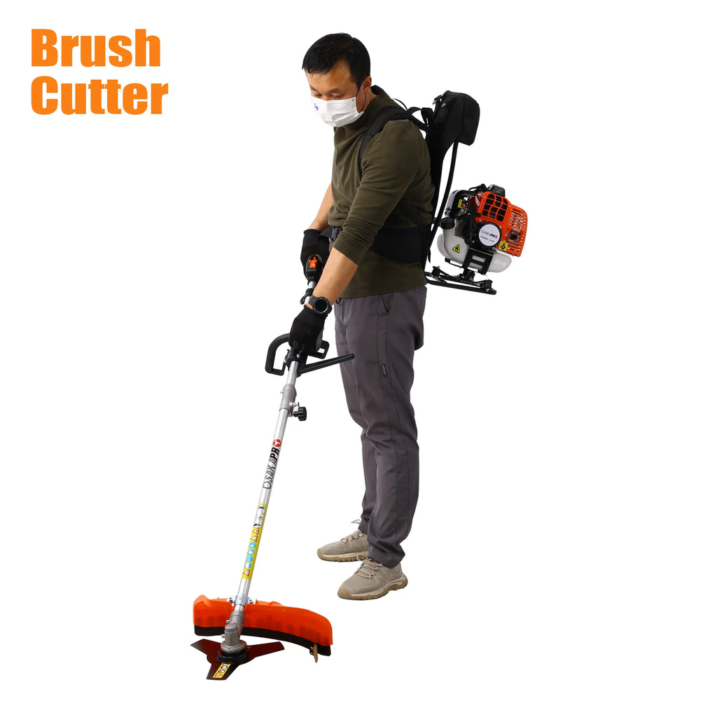 Grass Trimmer 4-in-1 Gas Powered Lawn Mower with Pole Saw and Hedge Trimmer P804729