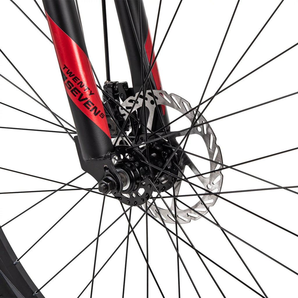 Men's Mountain Bike 27.5 Inch, Black and Red D505781