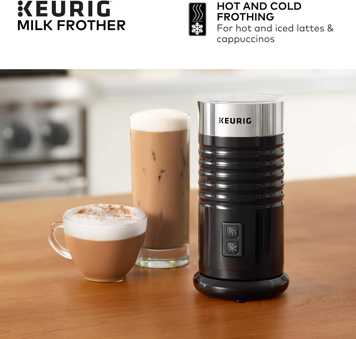 Single Serve Coffee Maker with Milk Frother O815770