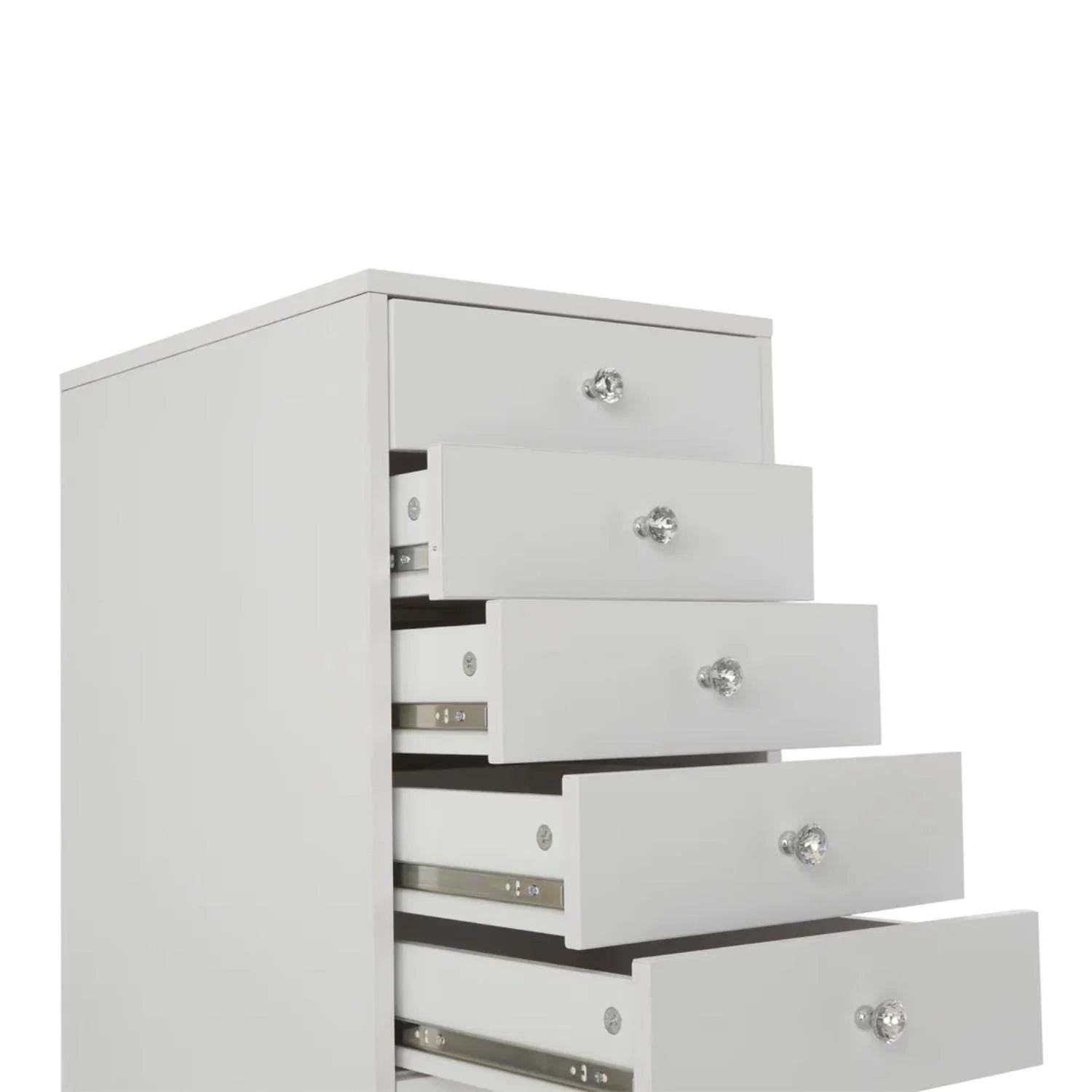 5-Drawer Makeup Vanity Storage Unit, Bright White R6517