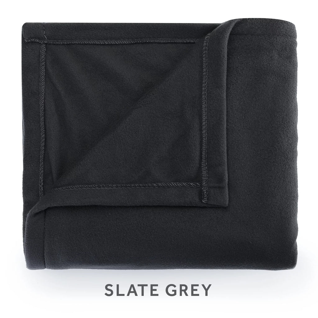 Heated Electric Blanket Full Size Fleece Grey Z325