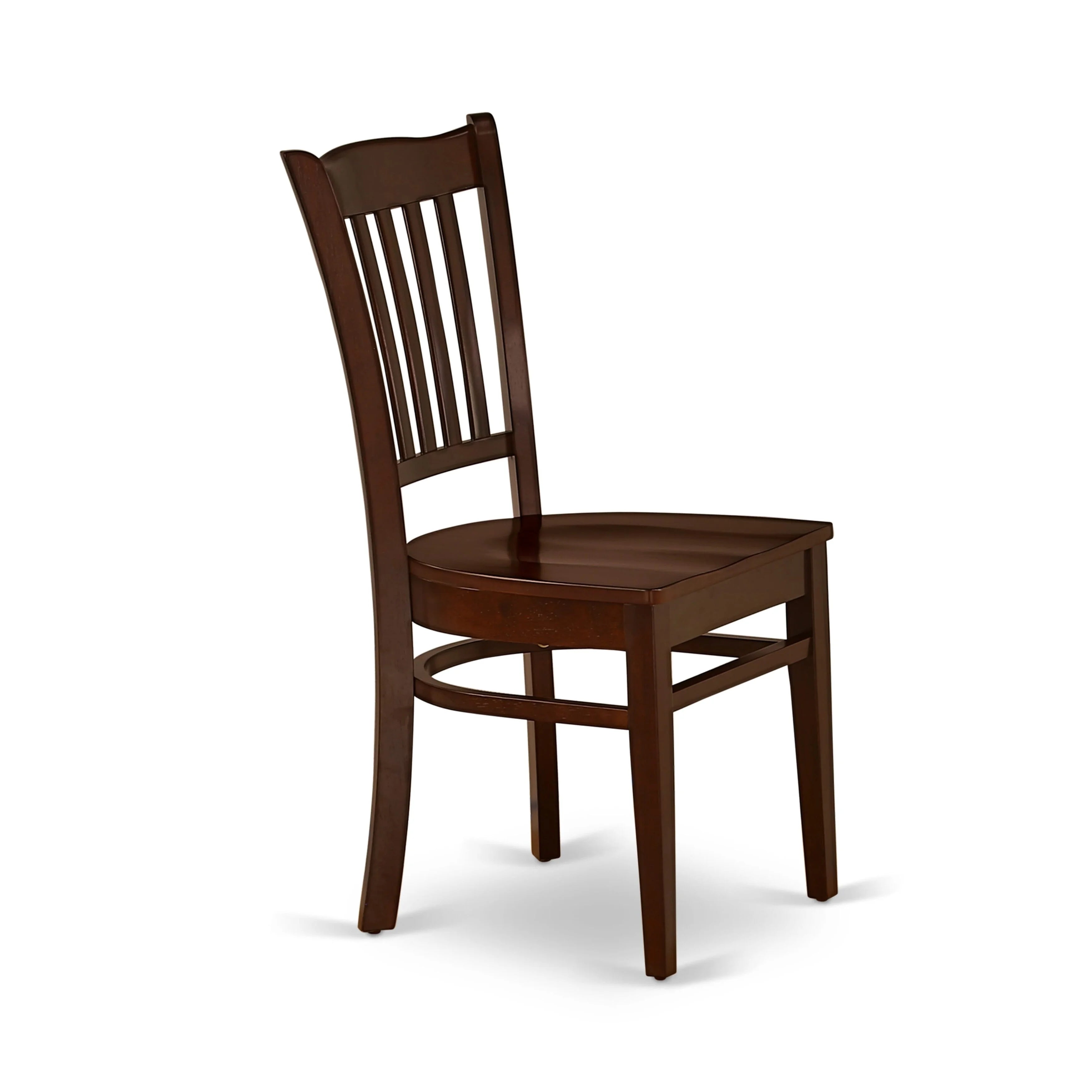 Wood Dining Chairs in Mahogany, Set of 2 S15238