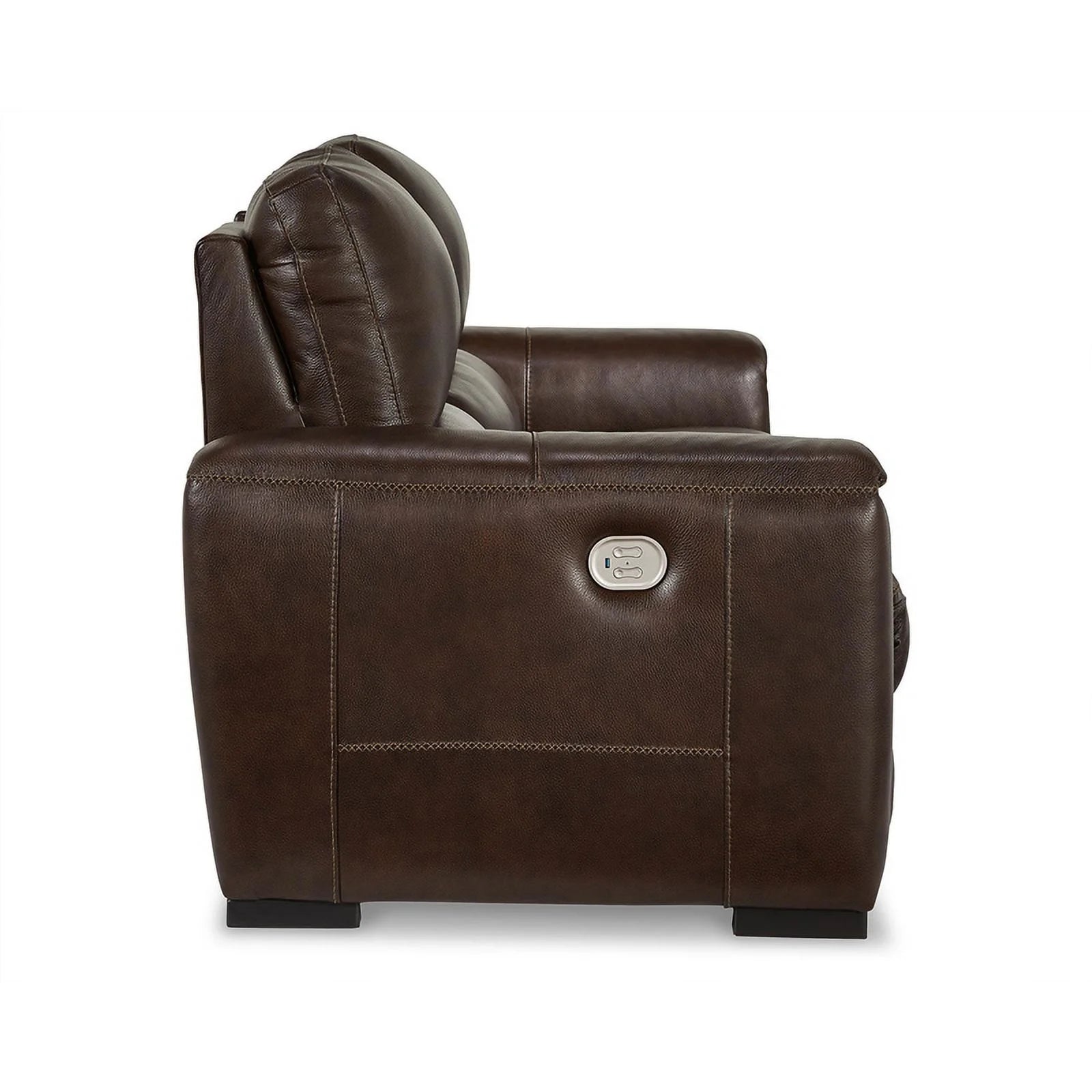 Leather Power Reclining Sofa with Headrest R451