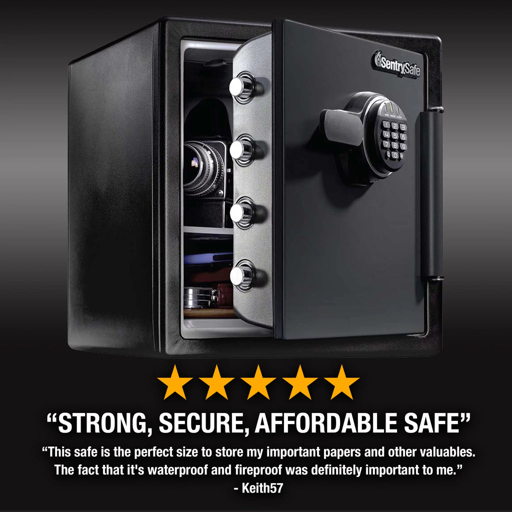 Water and Fire Resistant Safe with Digital Keypad Lock C285