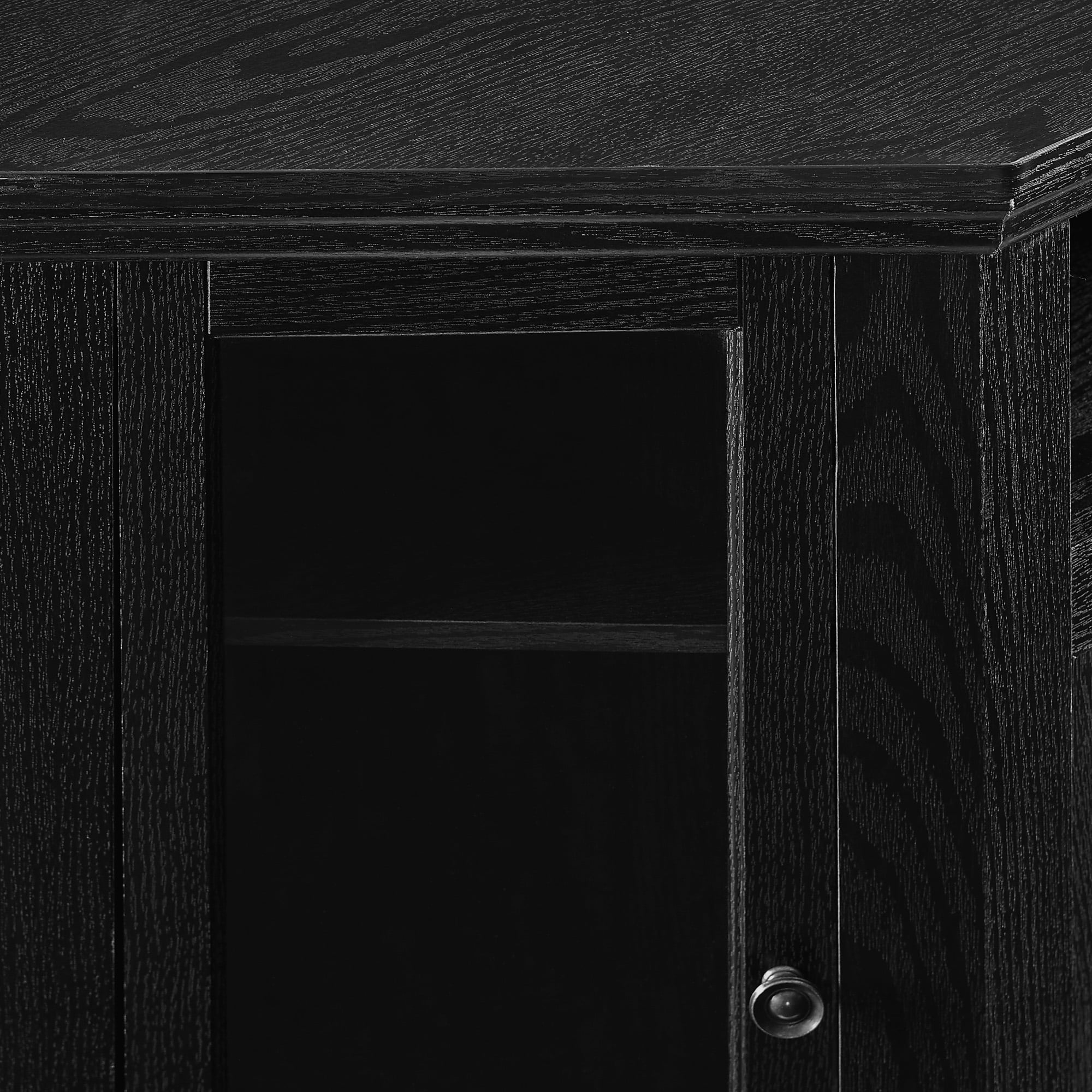 Black Corner Fireplace TV Stand for TVs Up to 50" G195006
