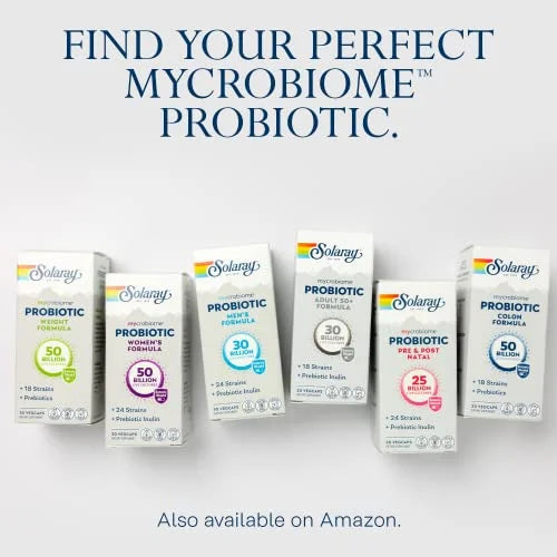 Probiotic for Adults 50 Plus, Digestion and Metabolism Support, 30 VegCaps S16723