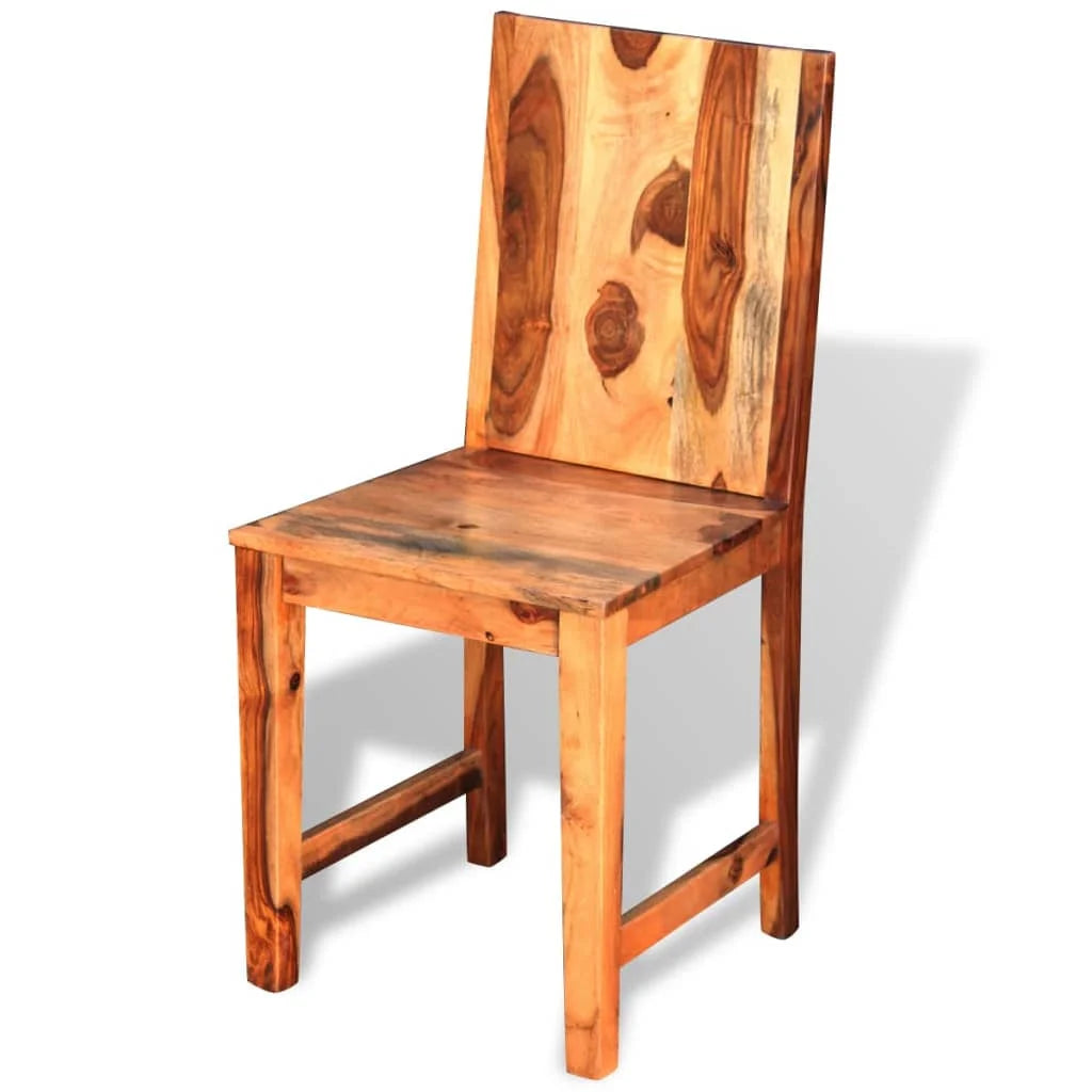 Solid Sheesham Wood Dining Chairs 4 Pack B248769