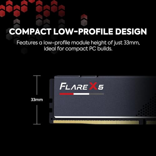 DDR5 RAM 32GB (2x16GB) 6000MT/s CL36 Desktop Computer Memory UDIMM Matte Black B183788