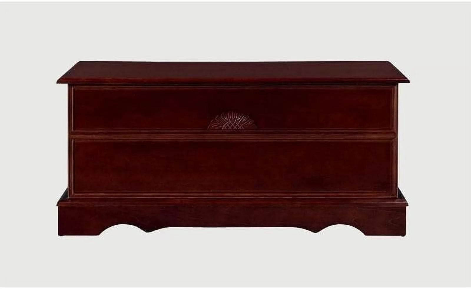 Wood Storage Blanket Chest Trunk, Warm Brown U323819