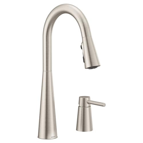 One-Handle High Arc Kitchen Faucet with In-Deck Handle, Matte Black W976