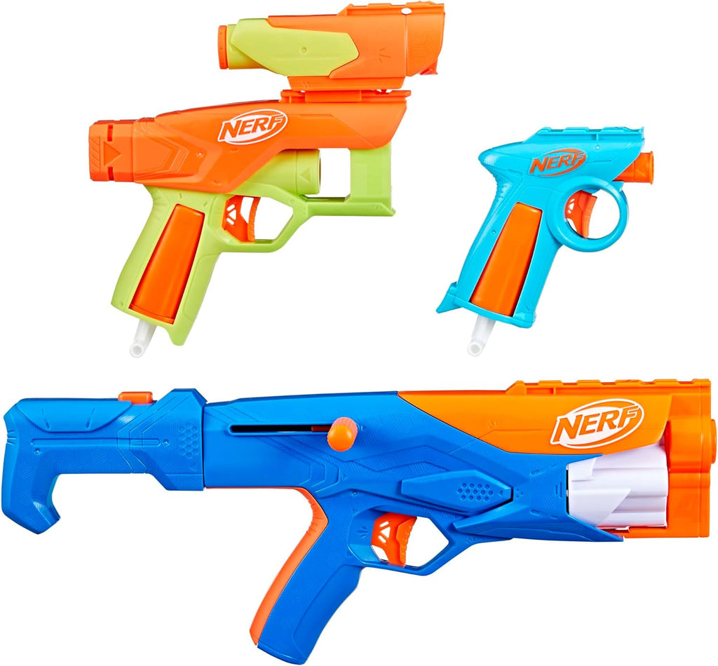 N Series Gear Up Pack, 3 Blasters, 18 Darts, Outdoor Games, Ages 8+ F2967