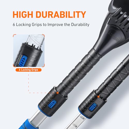 47.2" Ice Scraper for Car Windshield with Extendable Snow Brush M2792