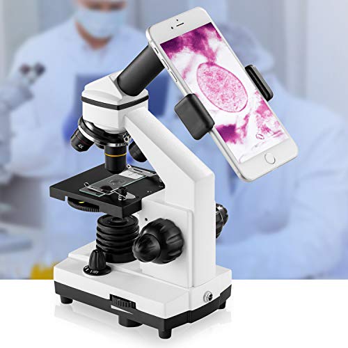 Compound Microscope 100X-2000X with Slides for Kids Students Z499