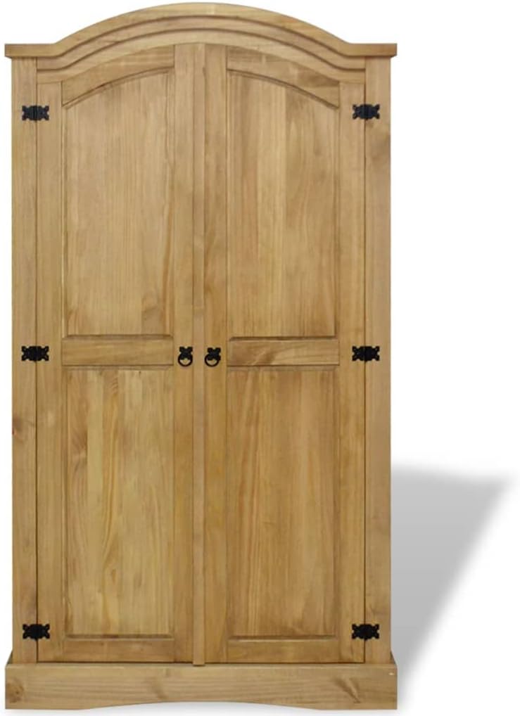 Mexican Pine 2-Door Wardrobe U99480