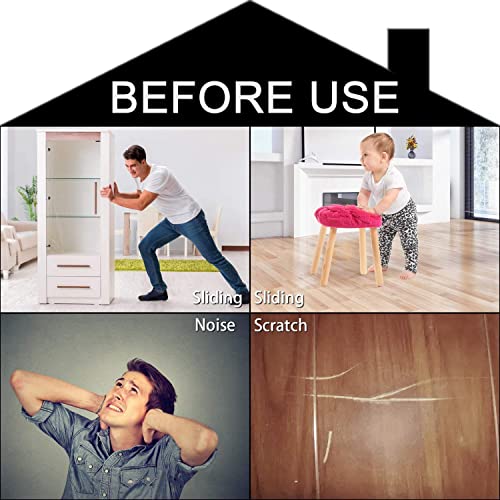 Non Slip Furniture Pads for Hardwood Floors, Self Adhesive Rubber Feet C1863