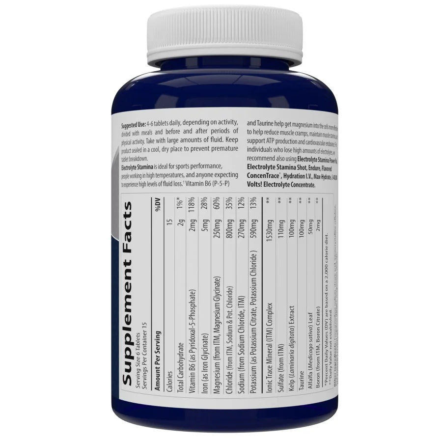 Electrolyte Stamina Tablets, Sugar Free, 300 Count A507788